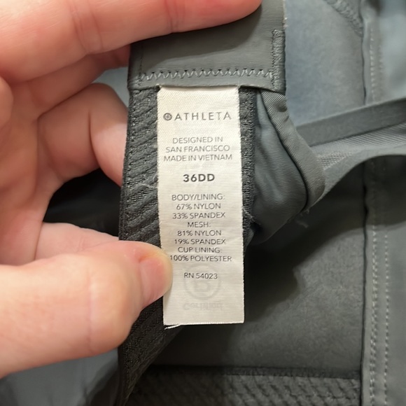 EUC Athleta Zip Front Sports Bra - Picture 3 of 5